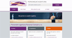 Desktop Screenshot of personalconsult.cz