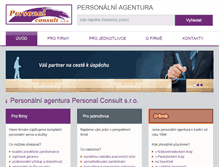 Tablet Screenshot of personalconsult.cz